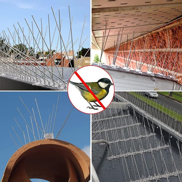 Thumbnail 6 de Dissuasori per piccioni 3 metri anti-piccioni (12 pezzi) per balconi, tetti e giardini