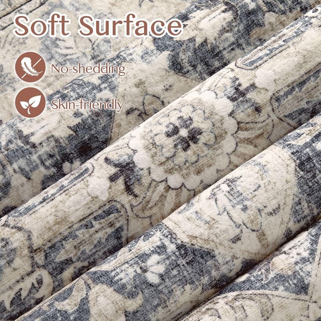 Thumbnail 4 de Tortania Area Rug 9x12 Washable Rug