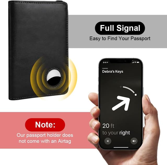 Thumbnail 4 de AOOSU Reisepasshülle Airtag Halter