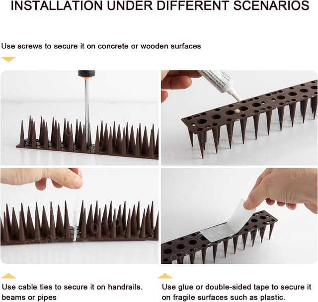 Detalle de OFFO Bird Spikes 1.9m pigeon deterrent
