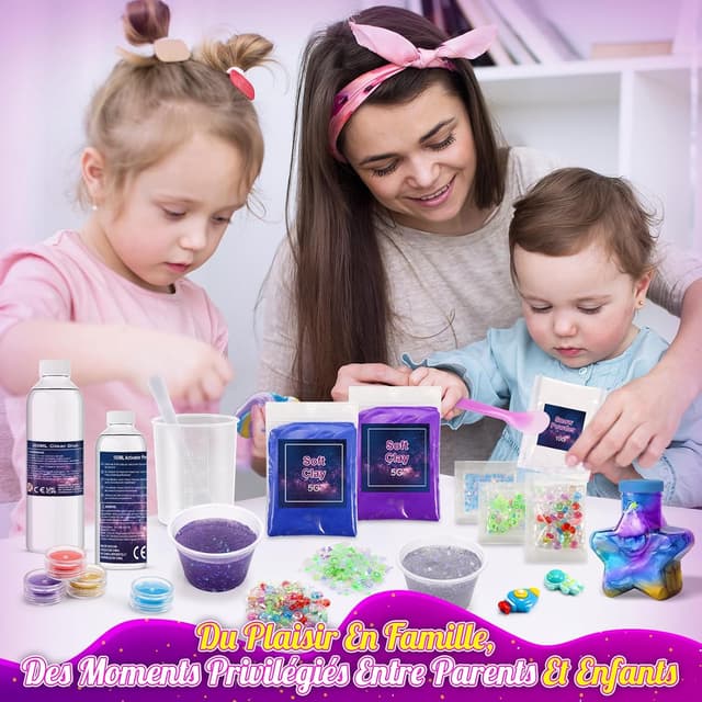 Detalle de iKidiki Slime Fluffy 6-12 ans, 29 pièces