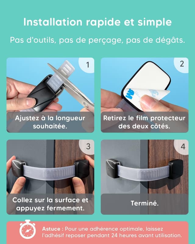 Thumbnail 6 de AYCORN Sangles de Sécurité 8x pour Bébé 🧷