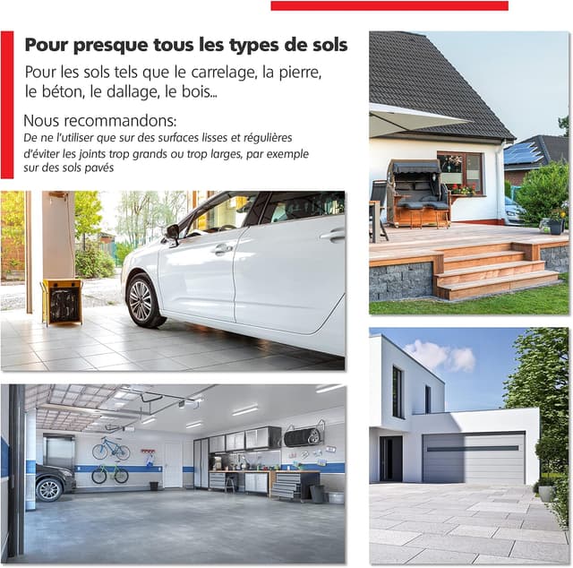 Detalle de RAVN HAMAN Set de 4 roulettes pivotantes pivotantes 75 mm avec frein, charge jusqu’à 50 kg par roue