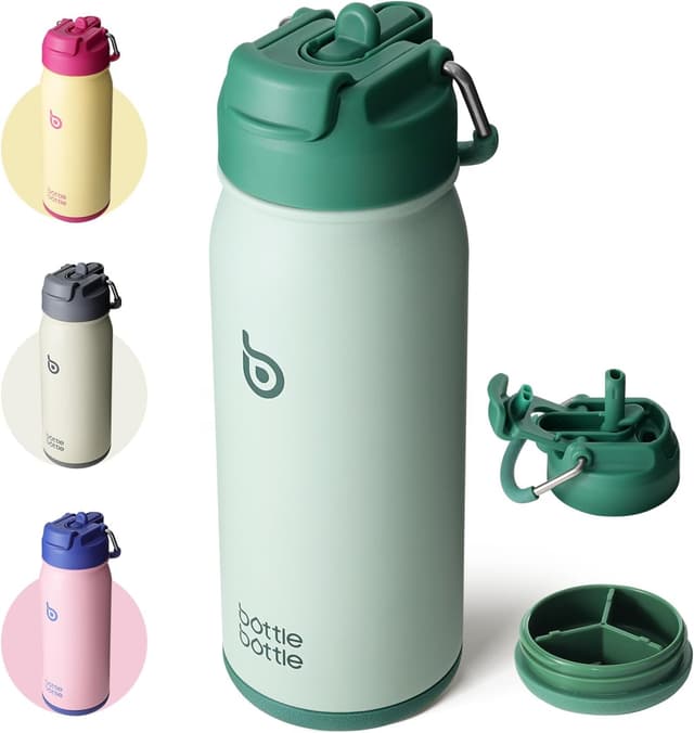 Imagen de BOTTLE BOTTLE Stainless Steel Kids Water Bottle 470 ml 🚰 en OfertitasTOP