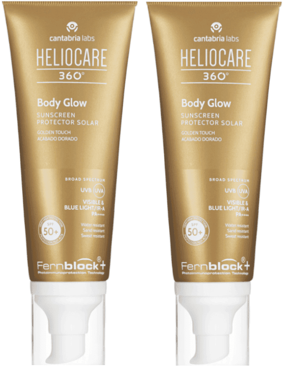 Imagen de Heliocare 360 Body Glow protector SPF50+ 2x100 ml 😊 en OfertitasTOP