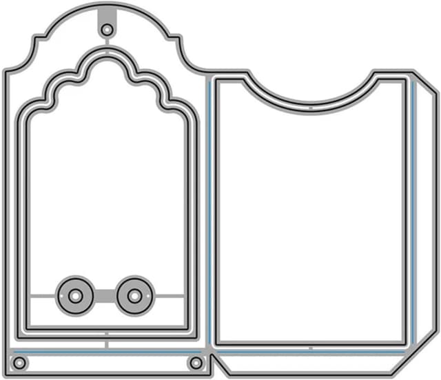 Detalle de Label Tag metal die cuts for DIY scrapbooking and card making