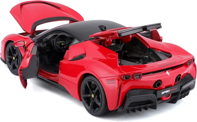 Detalle 2 de Bburago Ferrari SF90 Stradale Modellauto im Maßstab 1:18 (Ferrari Race & Play Serie)