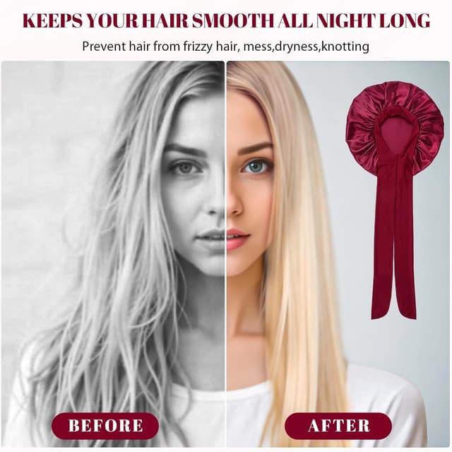 Detalle de PAEFIU Seidenhauben Set mit 34 cm