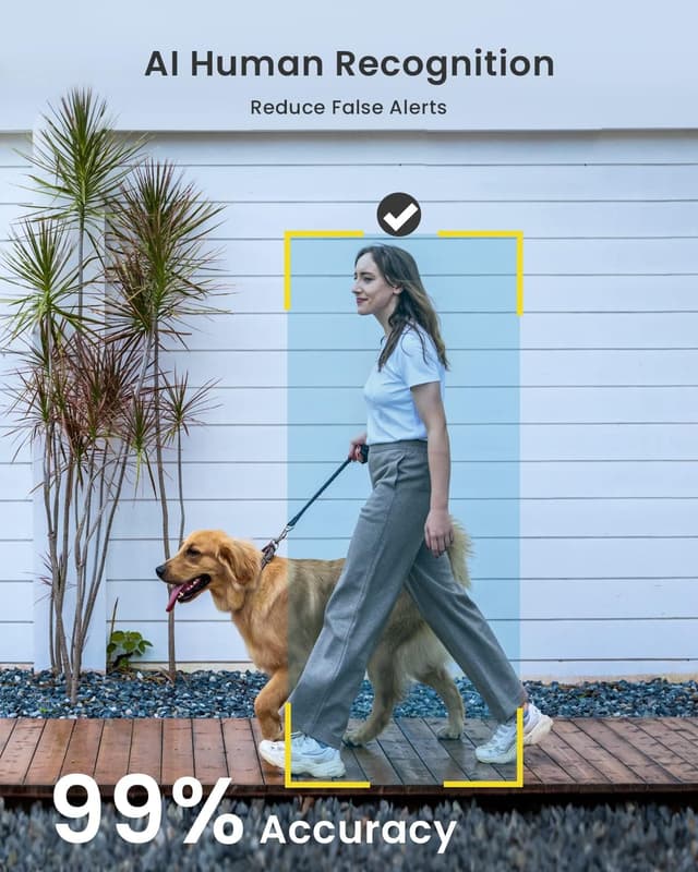 Detalle 2 de ieGeek 2K wireless security camera 2 pack