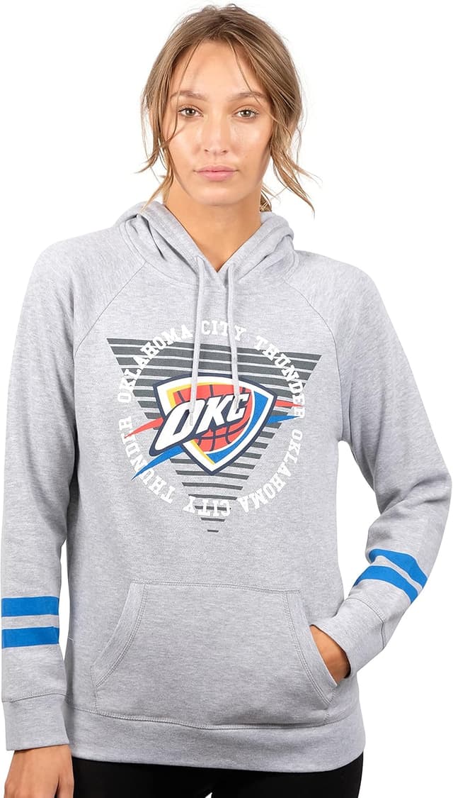 Detalle 2 de Ultra Game NBA women’s Soft Fleece Crop Top Pullover Hoodie