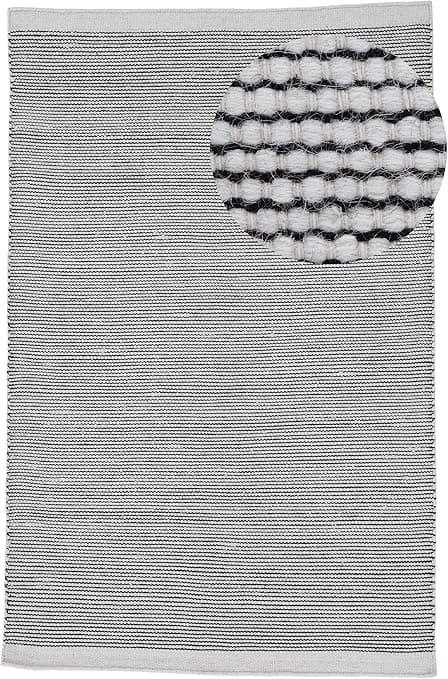 Imagen de CarpetFine Alfombra Moderna Mona Negro/Blanco 200x290 cm 🖤🤍 en OfertitasTOP