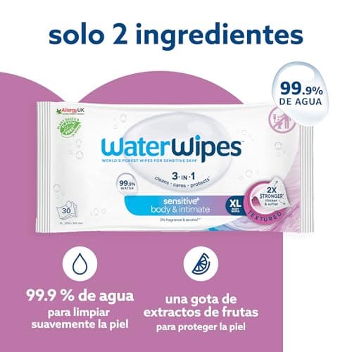 Thumbnail 3 de WaterWipes Sensitive+ Salviette corpo e intimo 90 pezzi