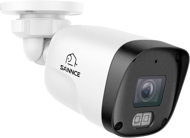 Detalle de SANNCE Telecamera di Sicurezza POE 3 MP con audio, visione notturna fino a 30 m e IP67