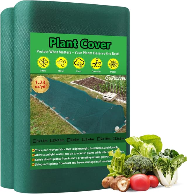 Thumbnail 6 de GUKULIVEL Garden Fleece 3x10m for Frost Protection 🌱