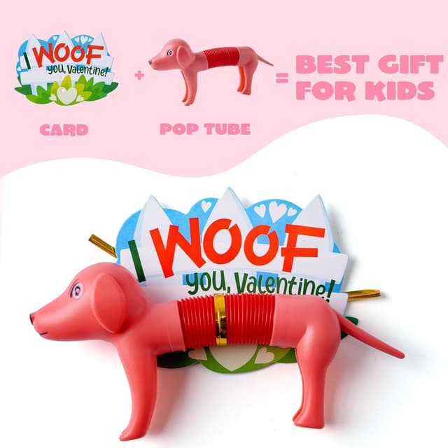 Thumbnail 3 de JOYIN 30 Pack Valentine Pop Tubes