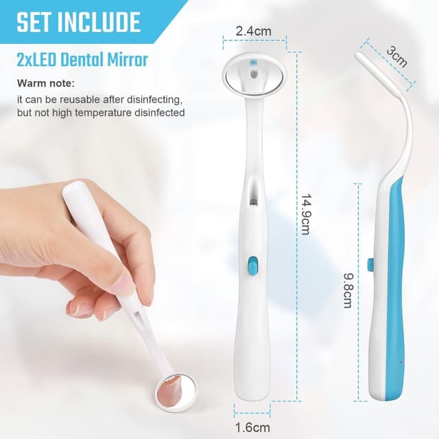 Detalle 2 de ACWOO Specchio Dentale LED 2 pezzi
