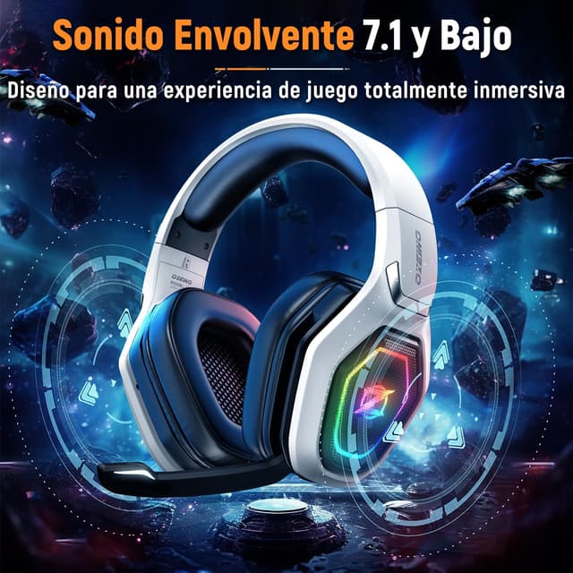 Thumbnail 2 de Ozeino Cascos Gaming Inalámbricos 30h