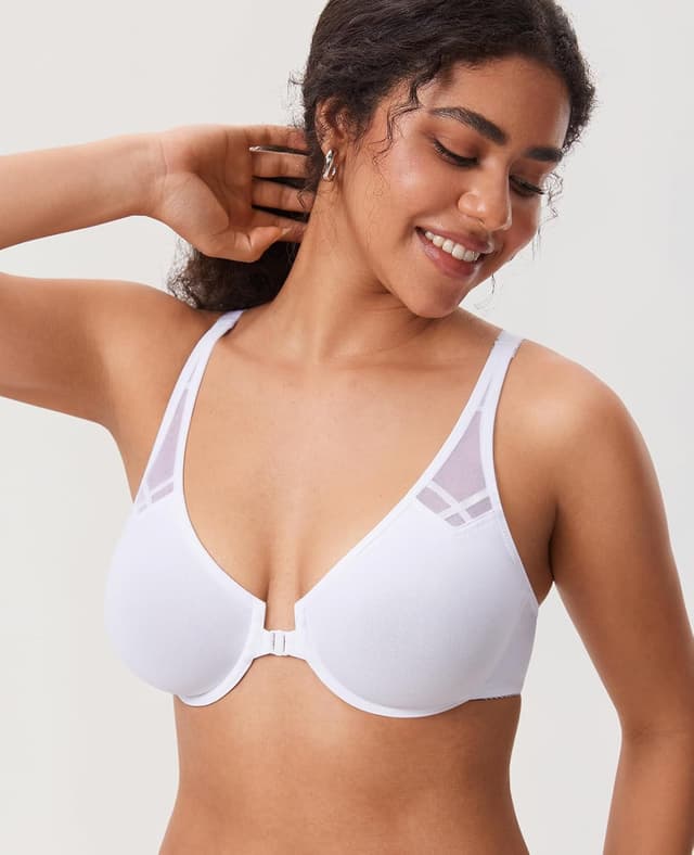 Detalle de DELIMIRA femme soutien-gorge à fermeture invisible devant, armatures et décolleté plongeant (grande taille)