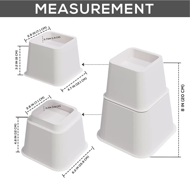 Thumbnail 6 de Utopia Bedding Elevadores Ajustables 3 alturas