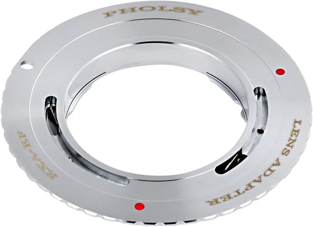 Detalle de PHOLSY Objektivadapter Exakta auf Canon EOS EF/EF-S (manueller Fokus, ohne Elektronik)