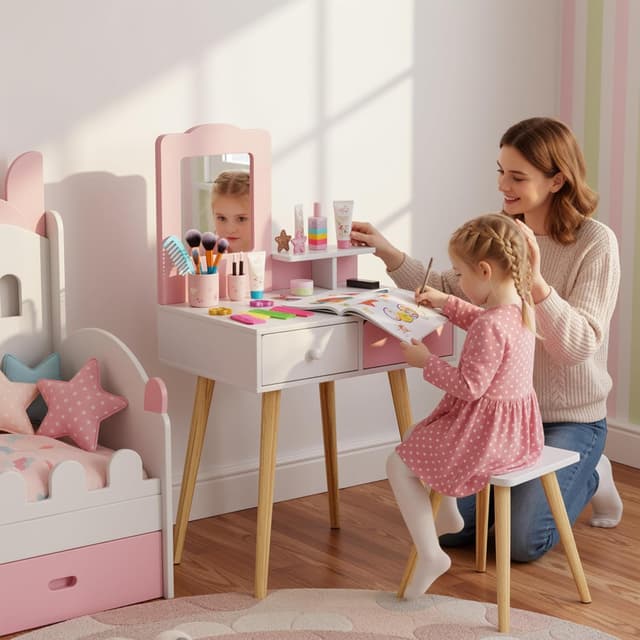 Thumbnail 1 de Clevich 2 in 1 Toeletta Trucco Bambina Rosa