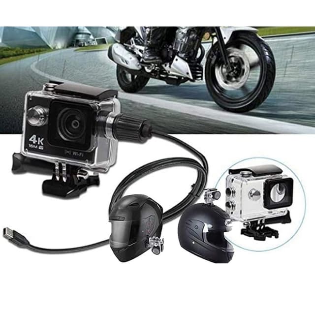 Detalle de Klack K4K Cámara deportiva 4K con Wi‑Fi azul