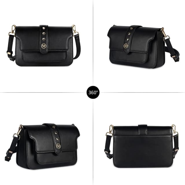 Detalle de VICTORIA HYDE Borsa vintage con messaggio vegana con tracolla regolabile da donna