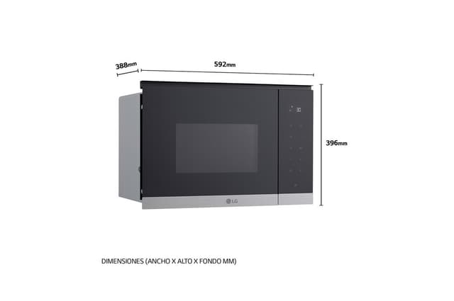 Detalle 2 de LG MG7Z2593D Microondas grill 25 L 900 W