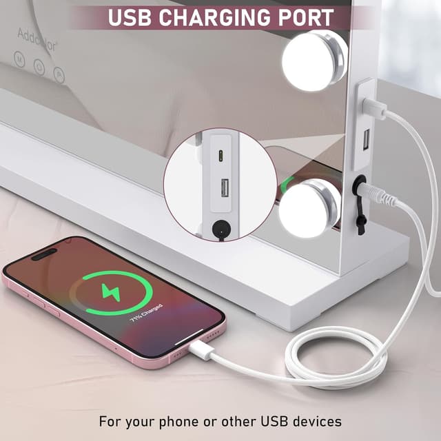 Thumbnail 4 de ADDCOLOR Hollywood Espejo Maquillaje con Luz y USB