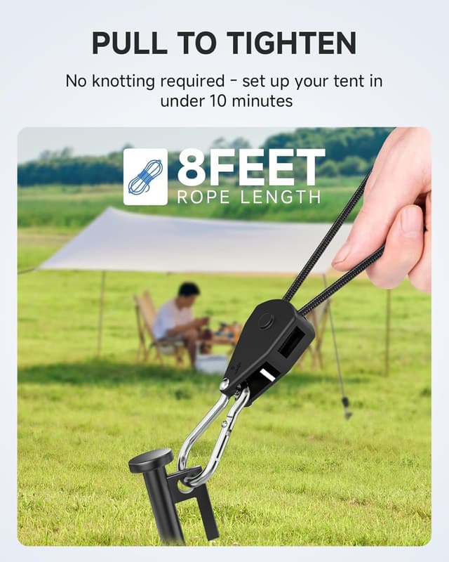 Thumbnail 3 de Fondwell 1/8 Adjustable Grow Light Hangers 12 Pack