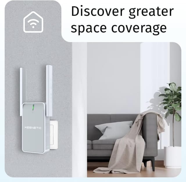 Detalle de Keenetic Buddy 4 Wi-Fi N300, Extensor Malla con Ethernet 🌐