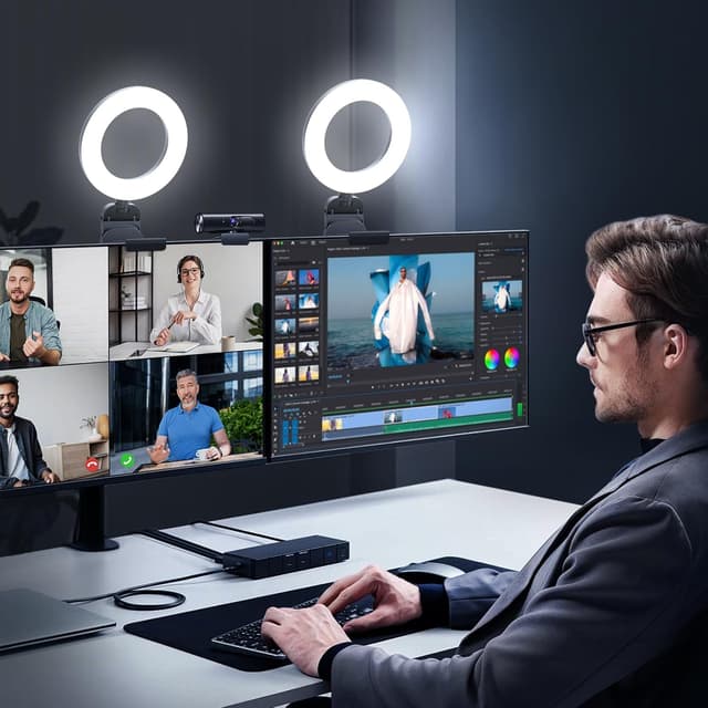 Detalle 2 de 2 Pack 5" Laptop Ring Light with 30 Modes