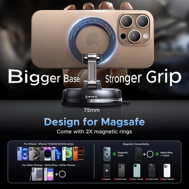 Thumbnail 5 de UGREEN Magsafe Car Mount 2500gf car phone holder