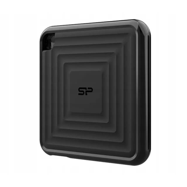 Detalle de Silicon Power PC60 512GB SSD externo USB 3.2 negro 💾