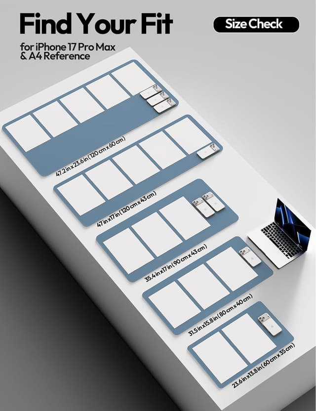 Thumbnail 4 de YSAGi Leather Desk Protector 23.6" x 13.8"