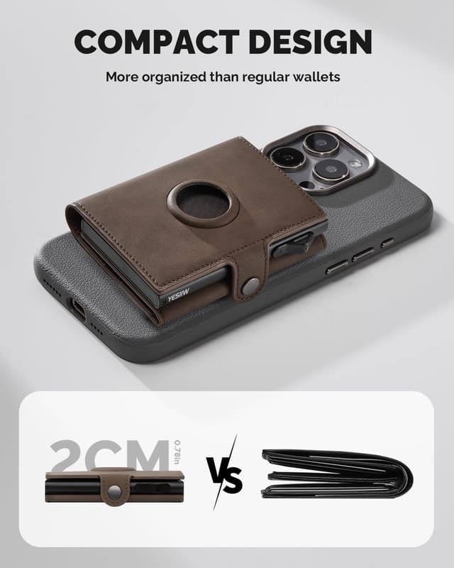 Thumbnail 6 de YESIIW Airtag Slim Wallet 10+ Coins 🧾