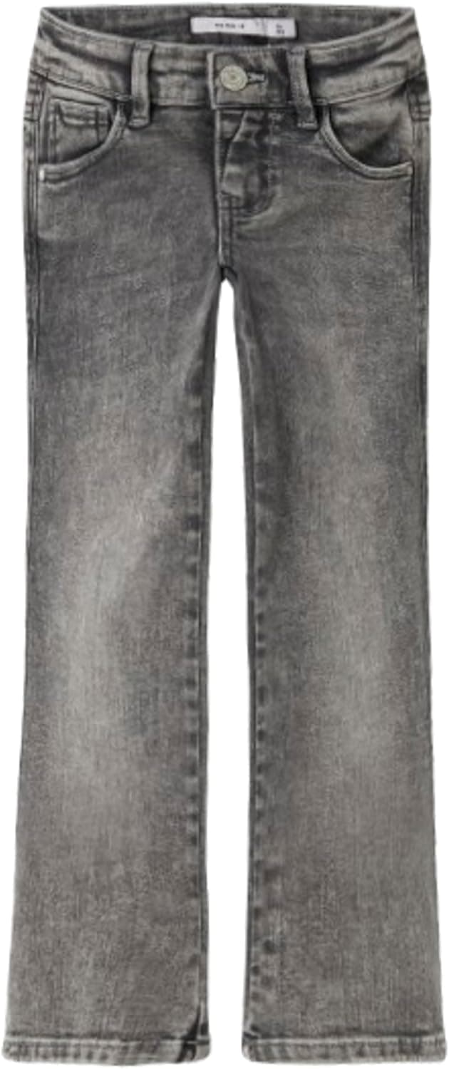 Detalle de NAME IT Girl Jeans Bootcut – Kinder-Jeans mit verstellbarem Bund und Bootcut-Passform