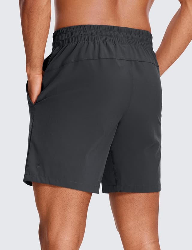 Detalle de CRZ YOGA Short Running Homme avec doublure intégrée – 18 cm, gris encre L