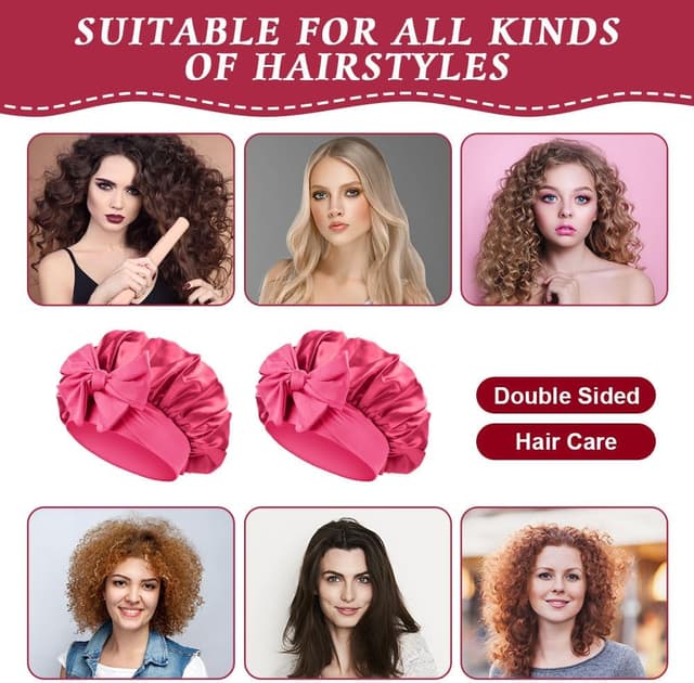 Thumbnail 4 de ACWOO Bonnet de Nuit Satin réglable