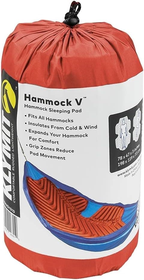 Detalle 2 de Klymit Hammock V Sleeping Pad (Inflatable Hammock Comfort) – Red