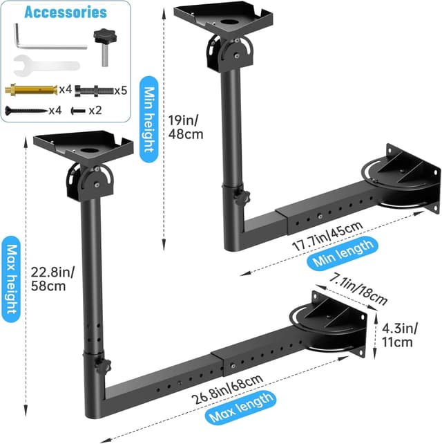 Detalle 2 de NiHome Adjustable Roof Mounting Kit for Starlink 📡