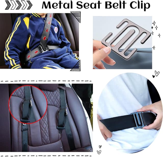 Thumbnail 1 de Car Seat Belt Clips Adjuster Universal metal clip