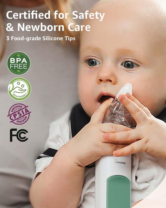 Thumbnail 6 de GROWNSY Nasal Aspirator for Baby, Electric 3 tips