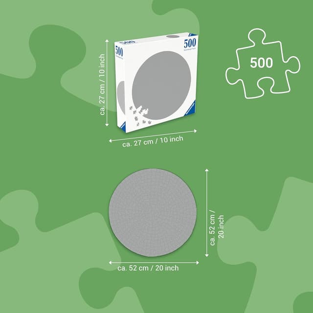 Detalle de Ravensburger Puzzle adulte rond 500 pièces « Rêves » (Circle of Colors) – 12000818