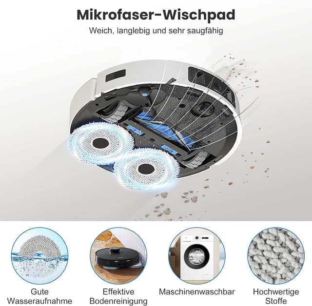 Detalle de Pure Realm 20-teiliges Zubehörset für Ecovacs Deebot T30 Omni / T30 Pro Omni