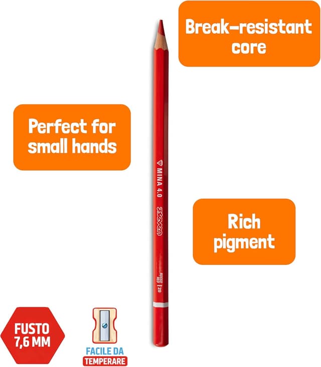 Detalle 2 de Seven Lot crayons de couleur 18 pièces MINA 4.0