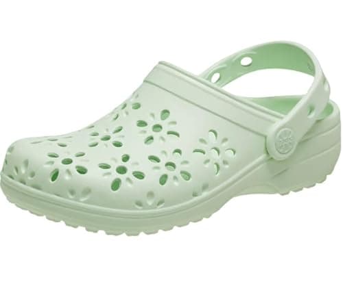 Detalle de Crocs Classic Floral Cut Out Clog K 28/29 EU, jade