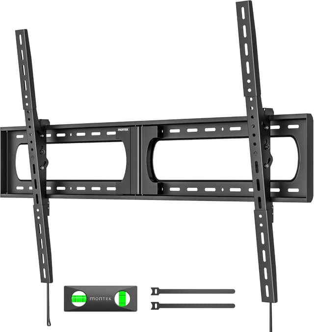 Detalle de monTEK TV Wandhalterung mit Neigung für 37–140 Zoll, bis 136 kg – VESA bis 1200×800 mm