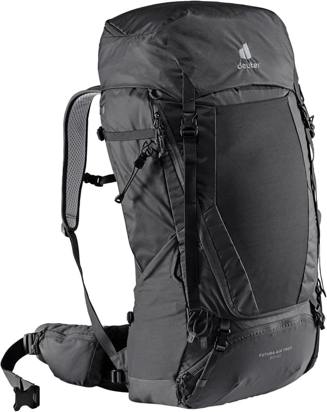 Detalle de deuter Futura Air Trek 60 + 10 Trekking-Wanderrucksack mit Aircomfort Rücken-System
