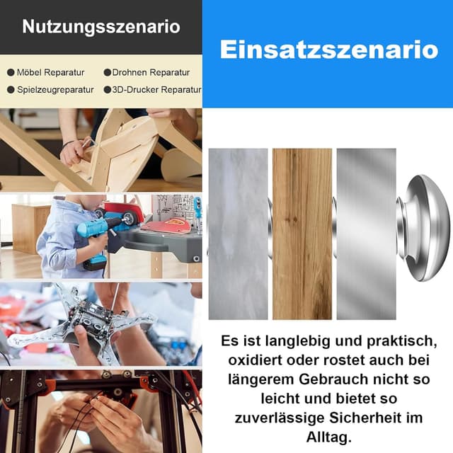 Thumbnail 4 de Zuyya M6 x 16 mm Linsenkopfschrauben 60 Stück